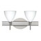 Besa Lighting Mia Vanity, Opal Matte, Satin Nickel Finish, 2x40W Halogen 2SW-177907-SN - alternate 1